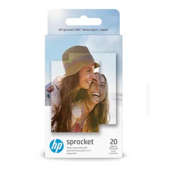 HP Sprocket Zink Photo Paper 2x3" for HP Sprocket Photo Printers, 20 Sheets. NIB - Picture 1 of 7